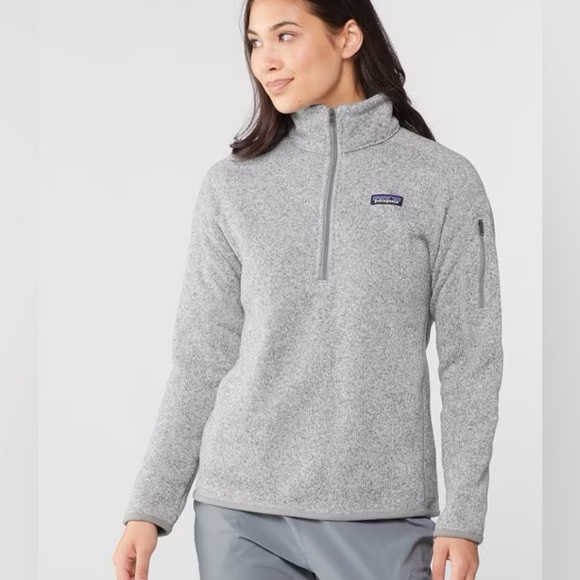 Patagonia better sweater quarter zip in grey size small - Picture 1 of 4